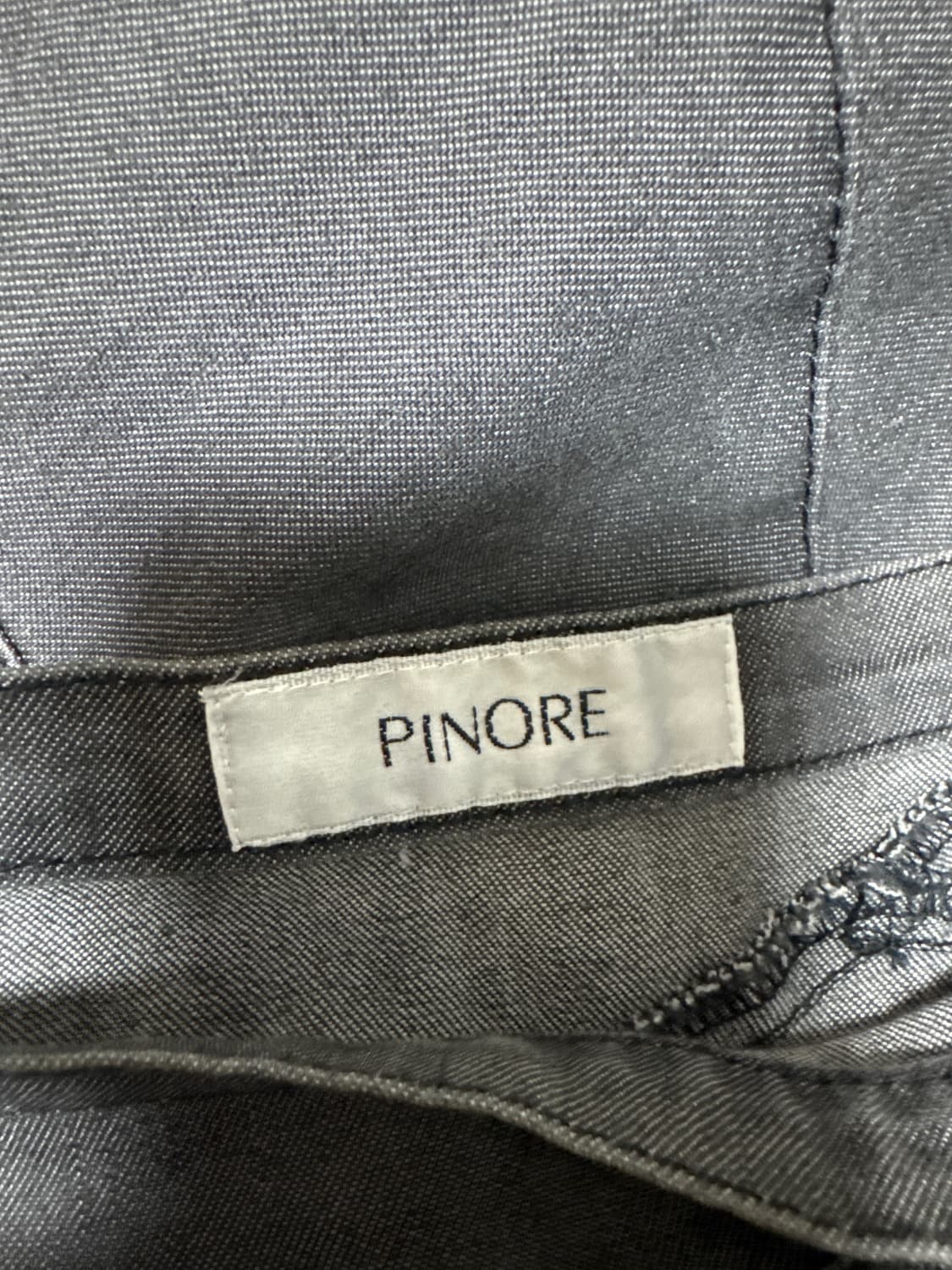 PINORE 머메이드, 리넨혼방 데님스커트 느낌 상품이미지4