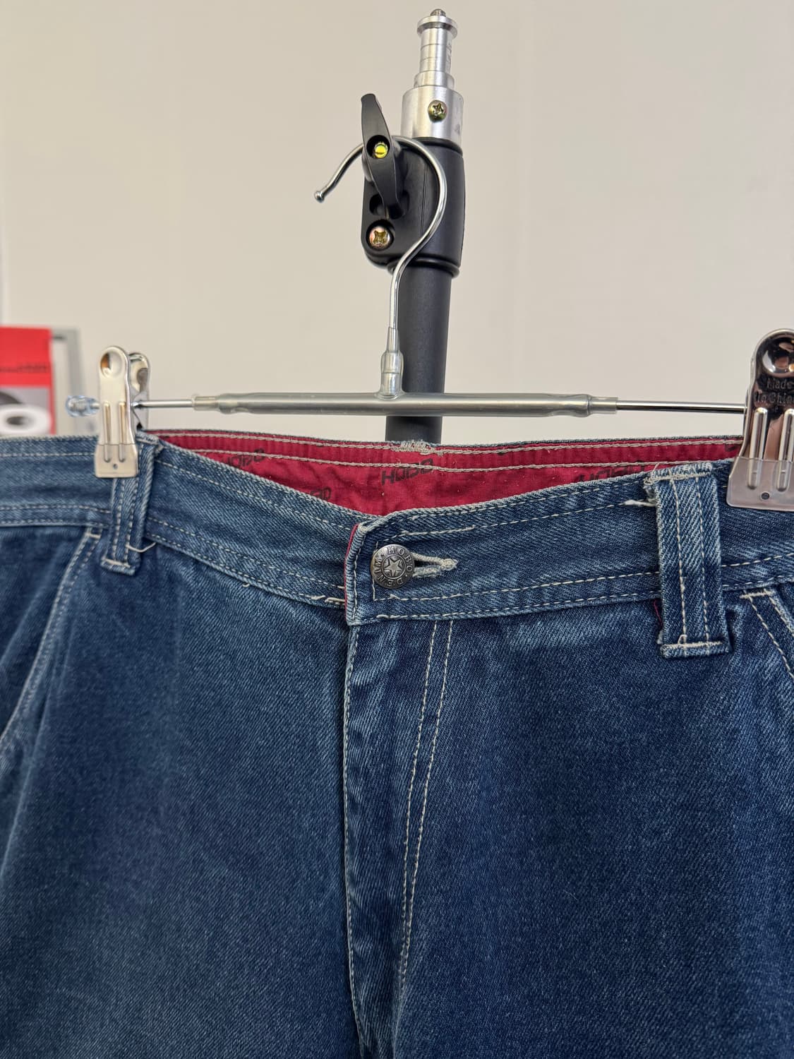 HOBO 데님 디테일 와이드 인디고 데님 팬츠 상품이미지4