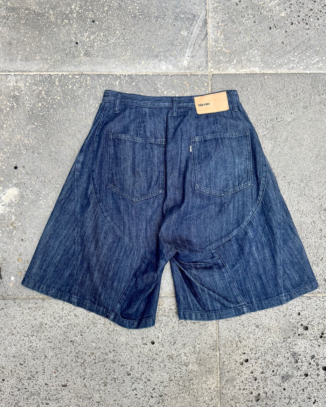 Ne-net – Denim Sarouel Half Pants 상품이미지9