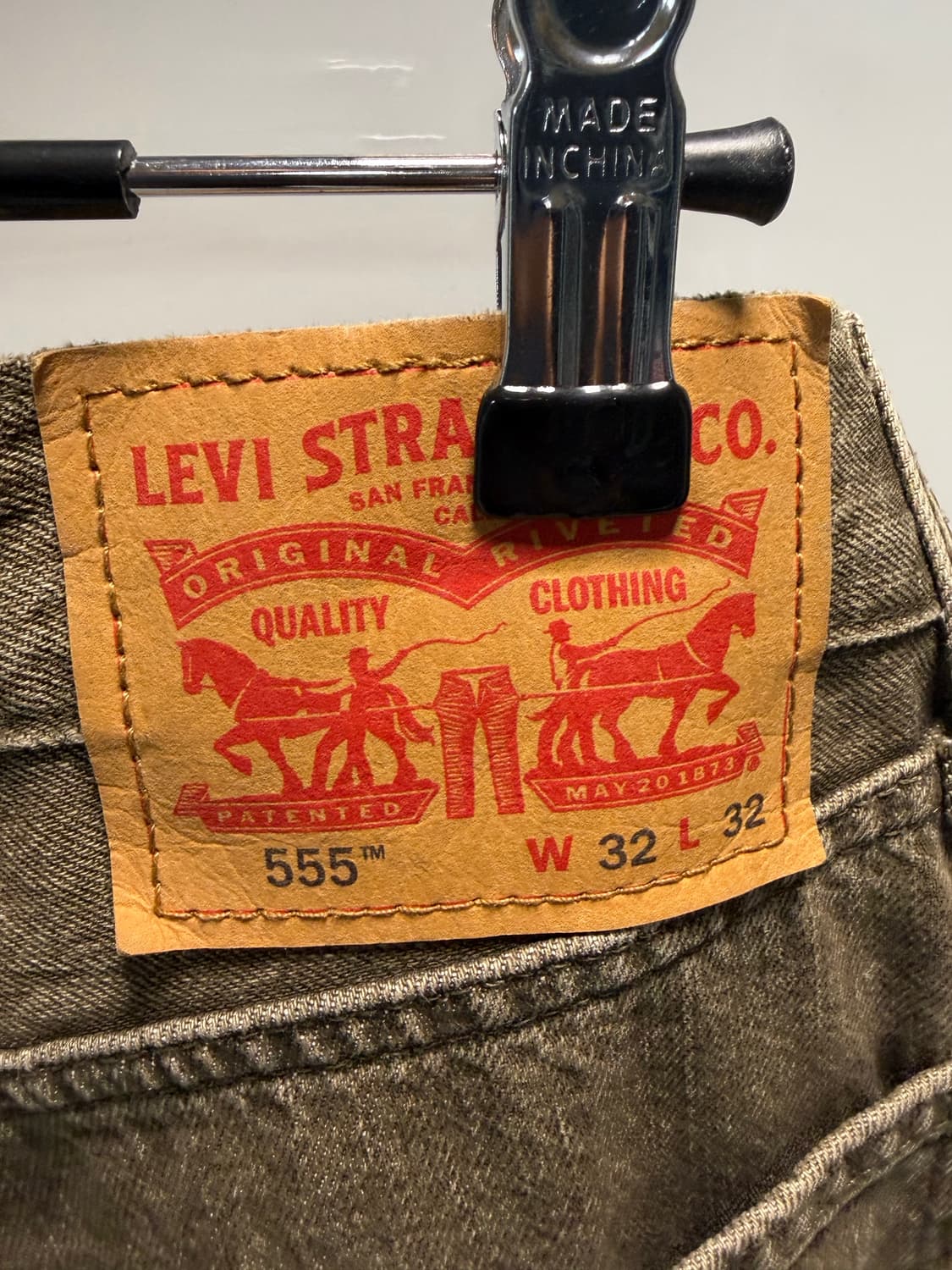 리바이스 555 브라운 블랭크탭 32x32 상품이미지3