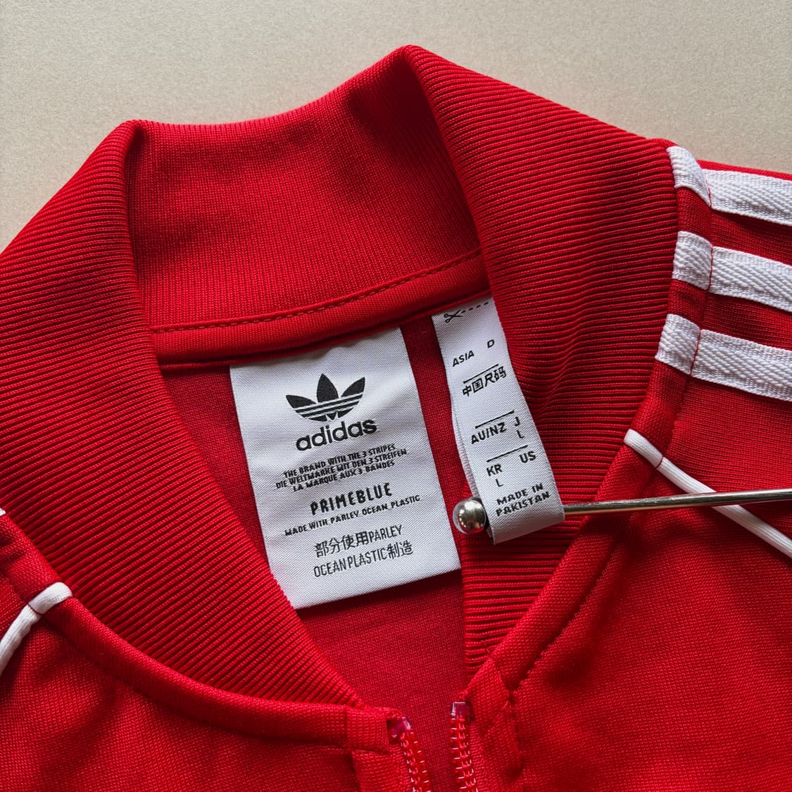[L]아디다스 트레포일 SST 레드 트랙탑 져지 상품이미지8
