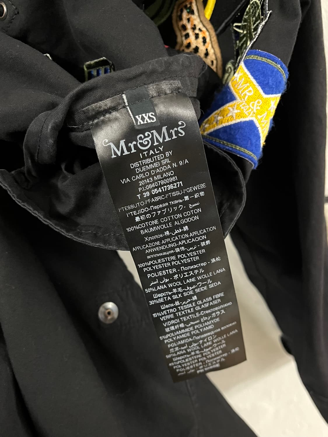 미스터앤미세스 아플리케 패치 밀리터리 코트 상품이미지6