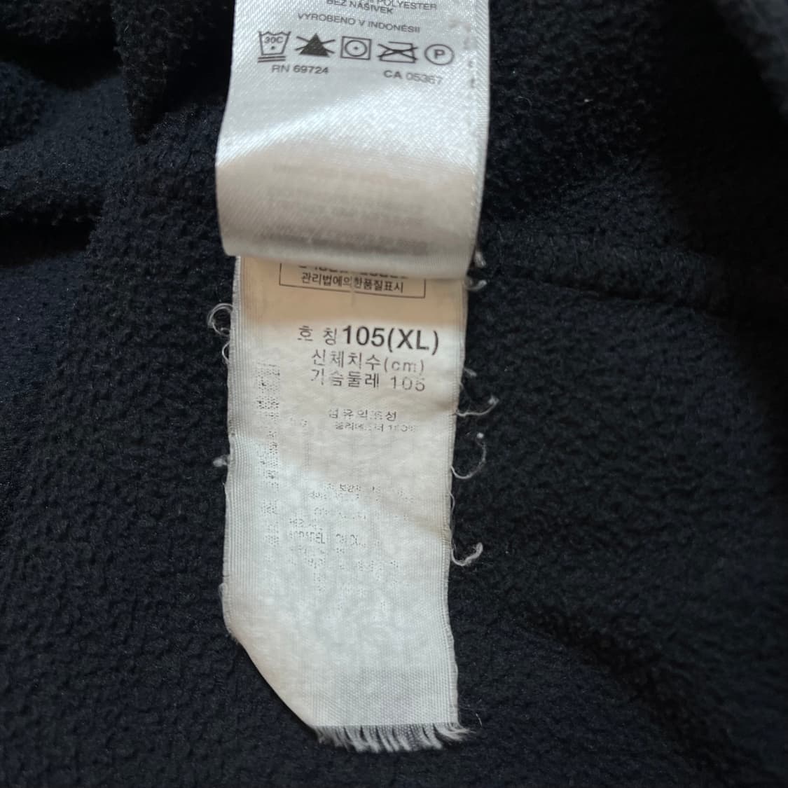 [정품] 컬럼비아 블랙 후리스 반집업 [ XL ] 상품이미지6