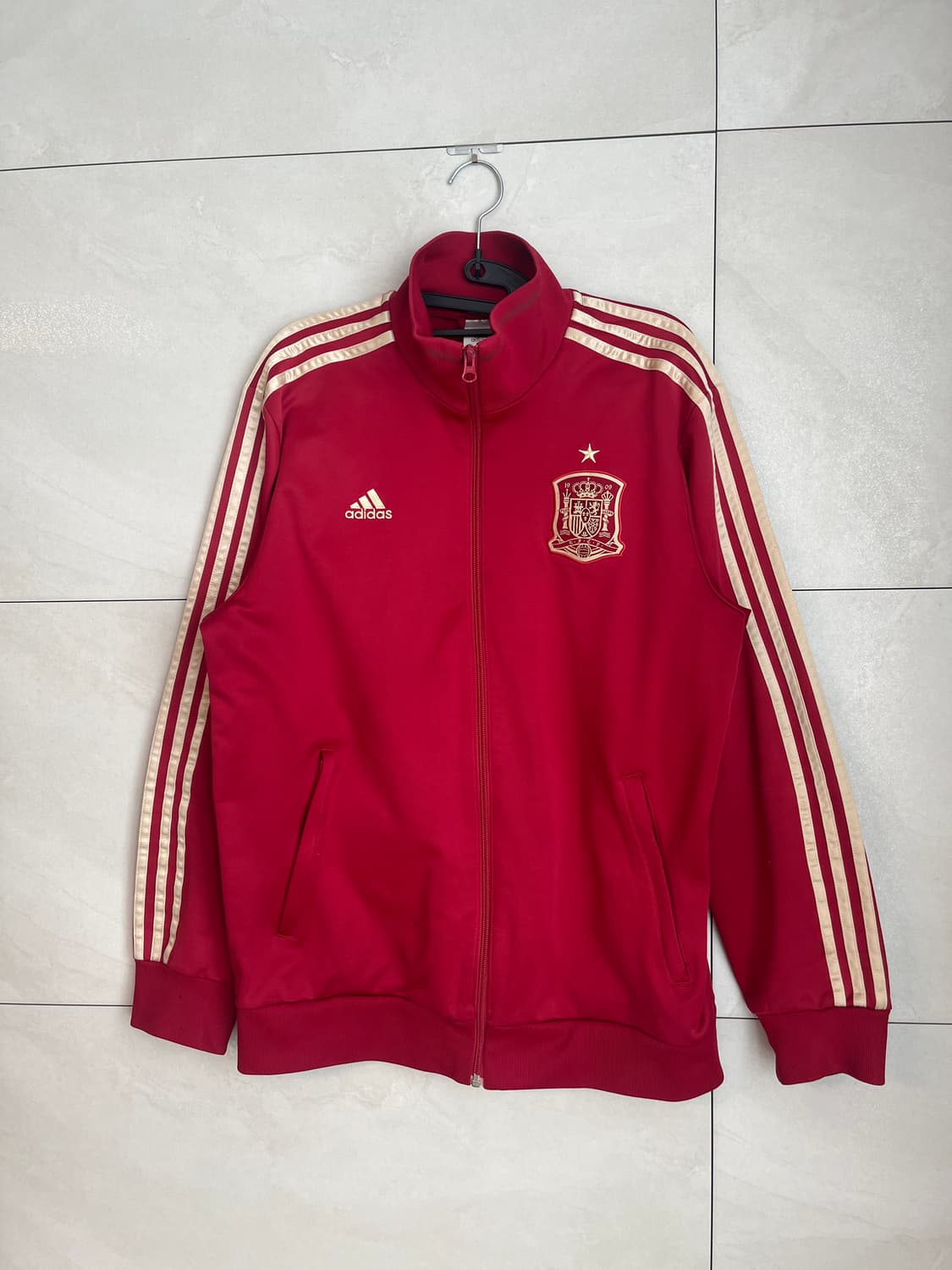 [110] 아디다스 스페인 국대 버건디,골드라인 축구 져지 상품이미지3