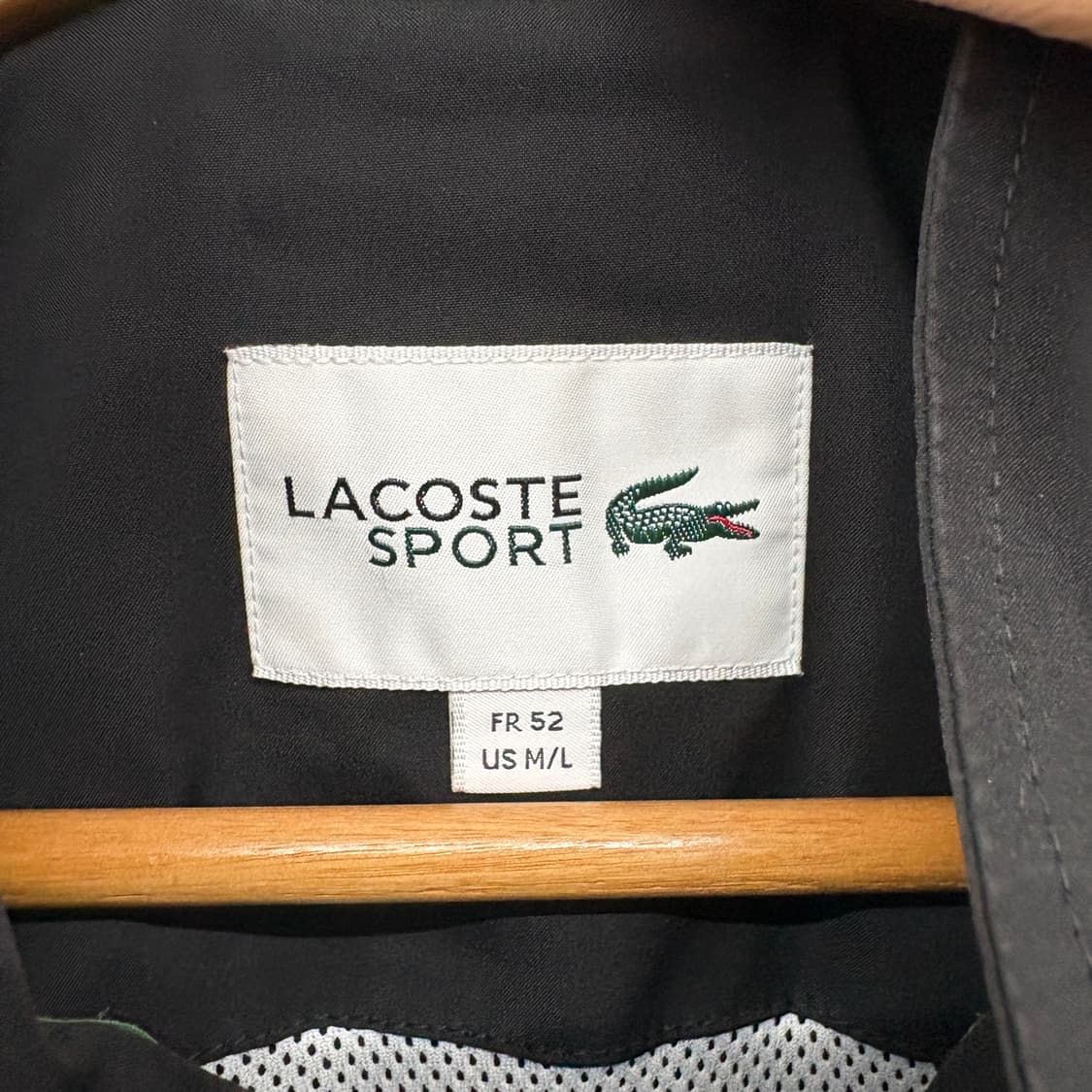 라코스테 블랙 스포츠 바람막이 남성 L 상품이미지4