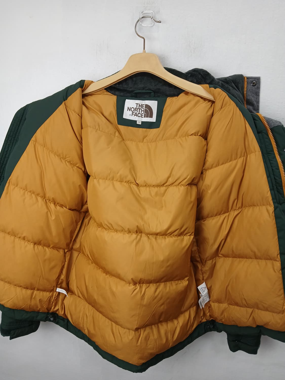 노스페이스 투톤 울구스패딩 자켓 90 S 상품이미지6