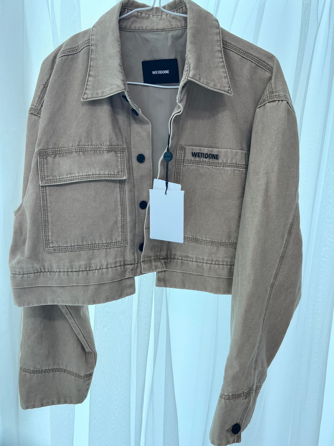 웰던 we11done 베이지 크롭자켓 여성s 상품이미지3