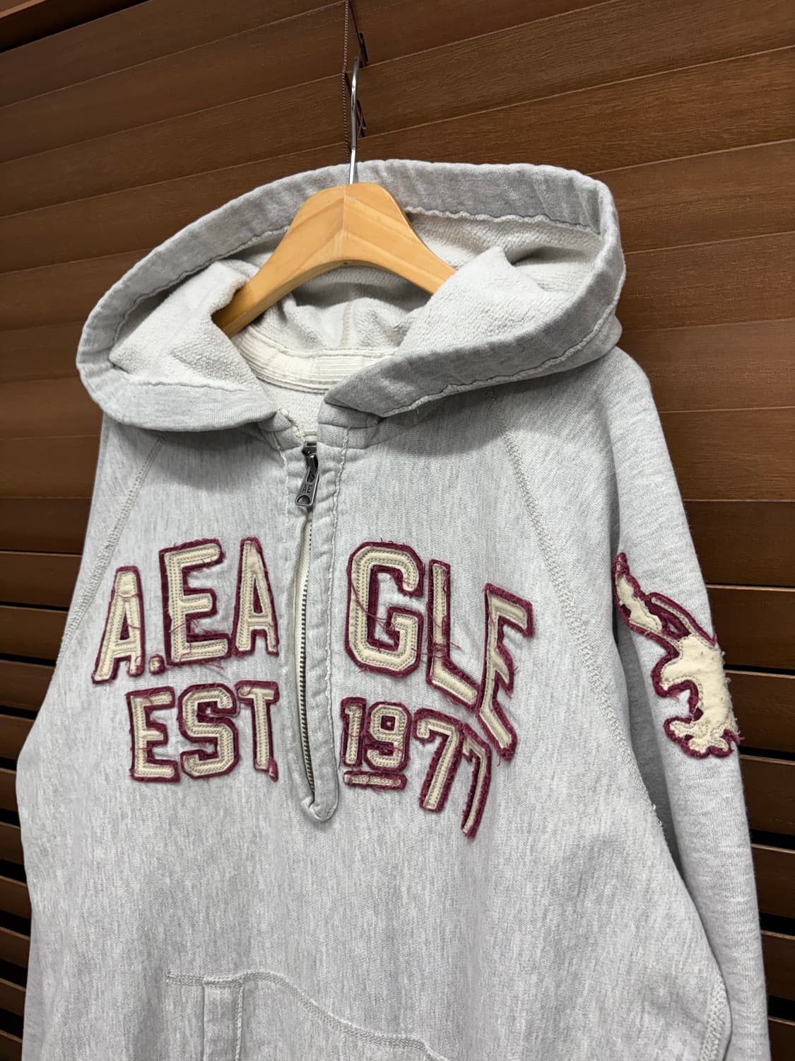 아메리칸 이글 반집업 후드티셔츠 상품이미지3