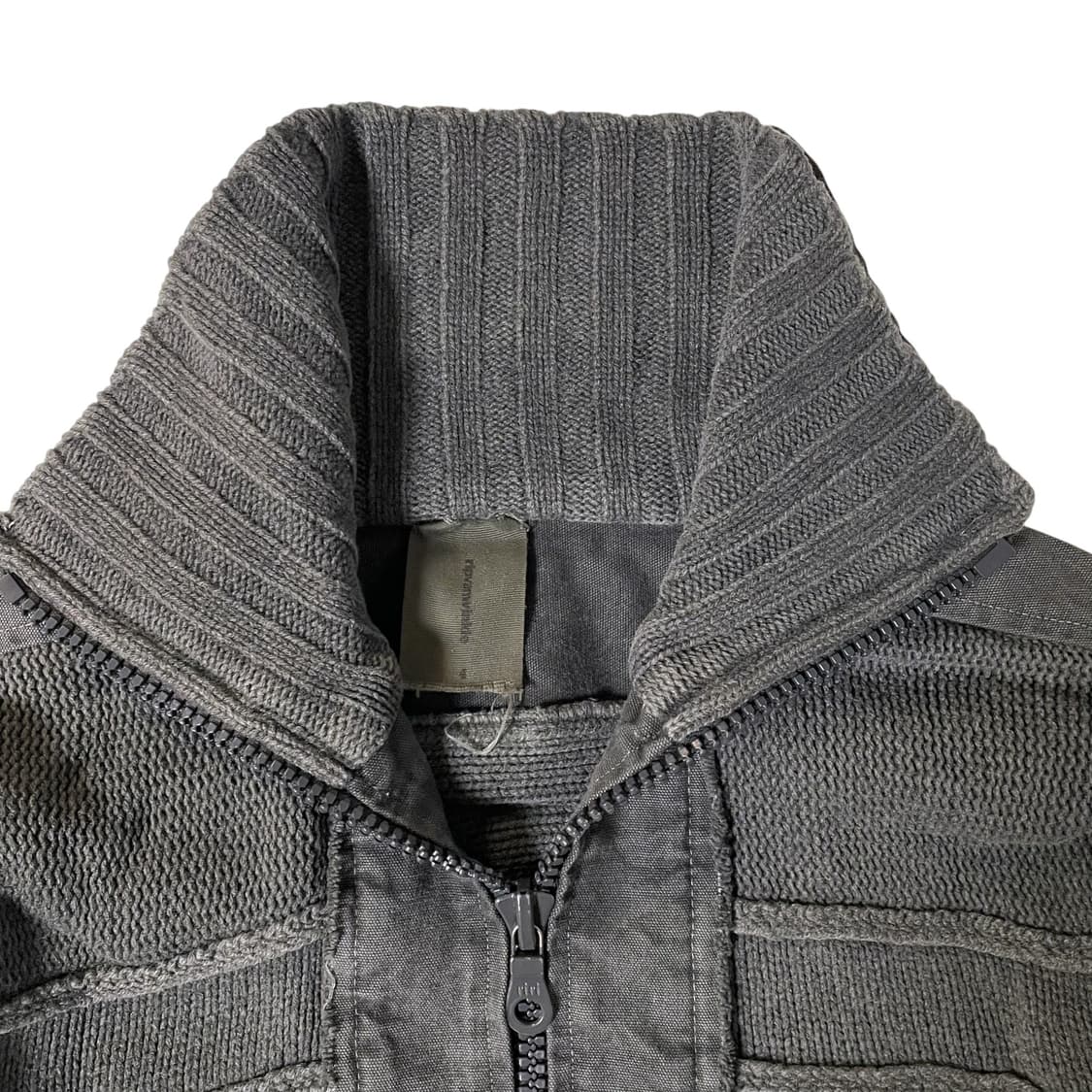 립반윙클 램스울 하이넥 자켓 상품이미지3