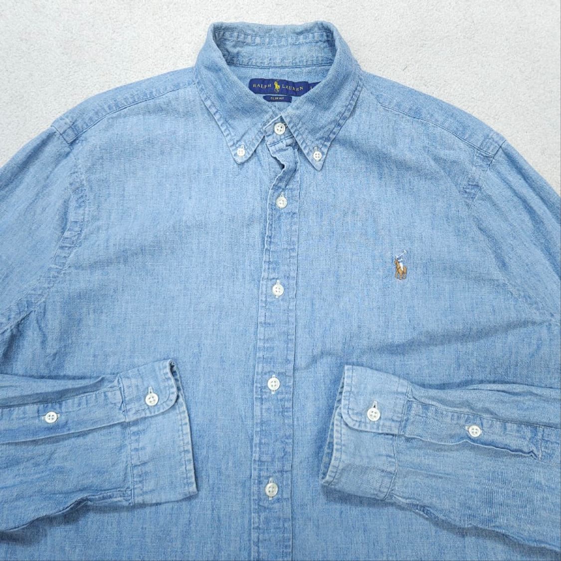 폴로 랄프 로렌 신형 샴브레이 셔츠 L 상품이미지3