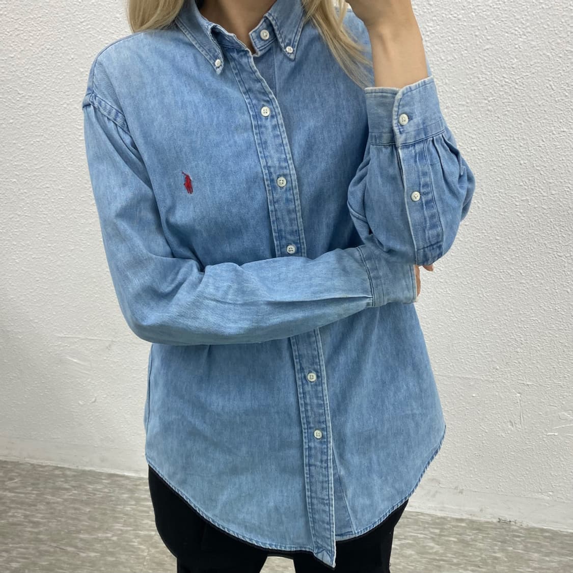 폴로 랄프로렌 레드포니 데님 셔츠 상품이미지5
