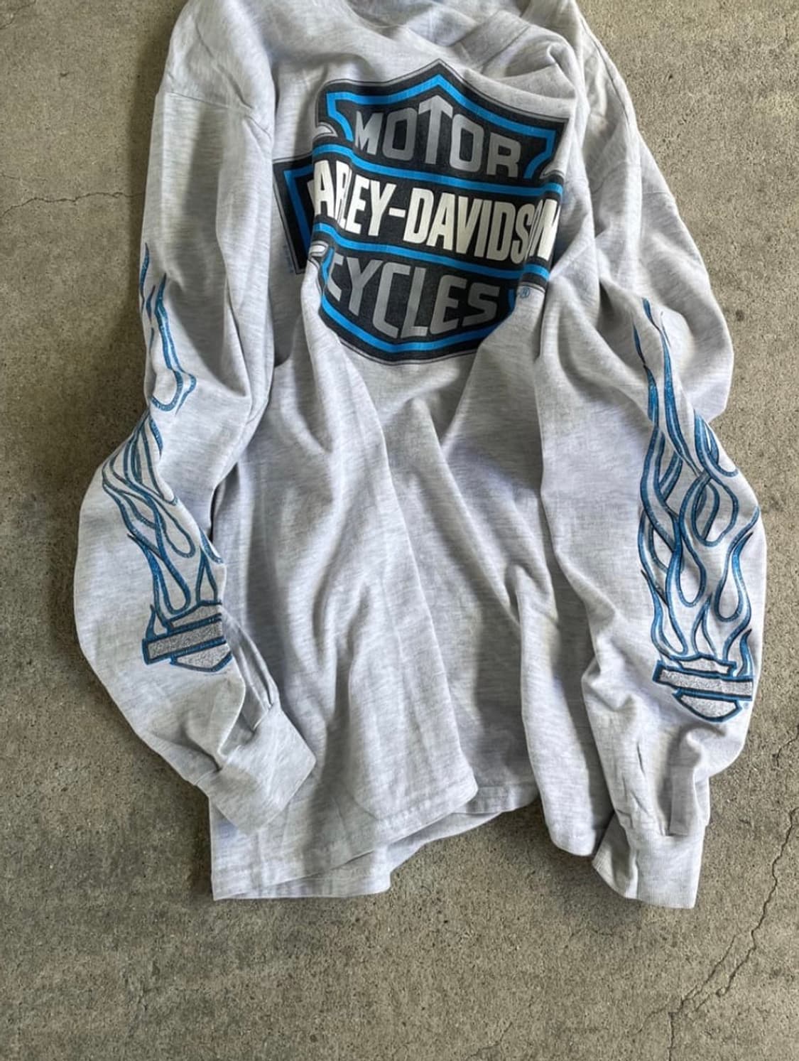 (크리스티안스타크착용) 1996 할리데이비슨 플레임 롱슬리브 M 상품이미지1