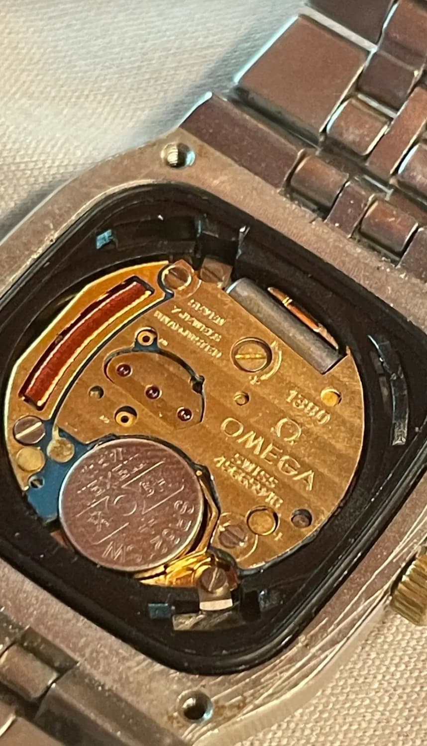 오메가 빈티지 씨마스터 쿼츠 여성용 콤비 청판 16CM 상품이미지3