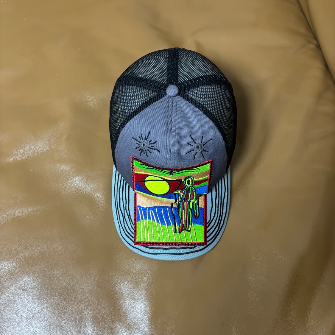 Supreme 슈프림 리퍼 메쉬 그레이 6패널 볼캡 모자 (Grey) 상품이미지5