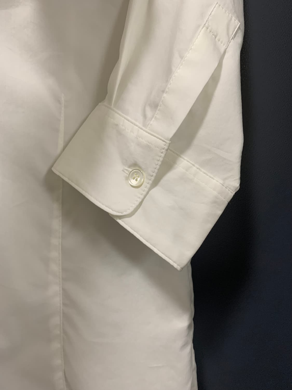 버뮬라 SOLID HALF SHIRT (WHITE) 상품이미지5