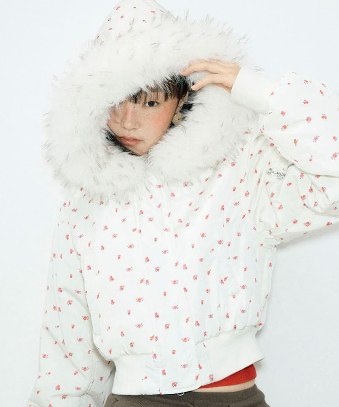 유희 flower ma-1 퍼후드점퍼 상품이미지2