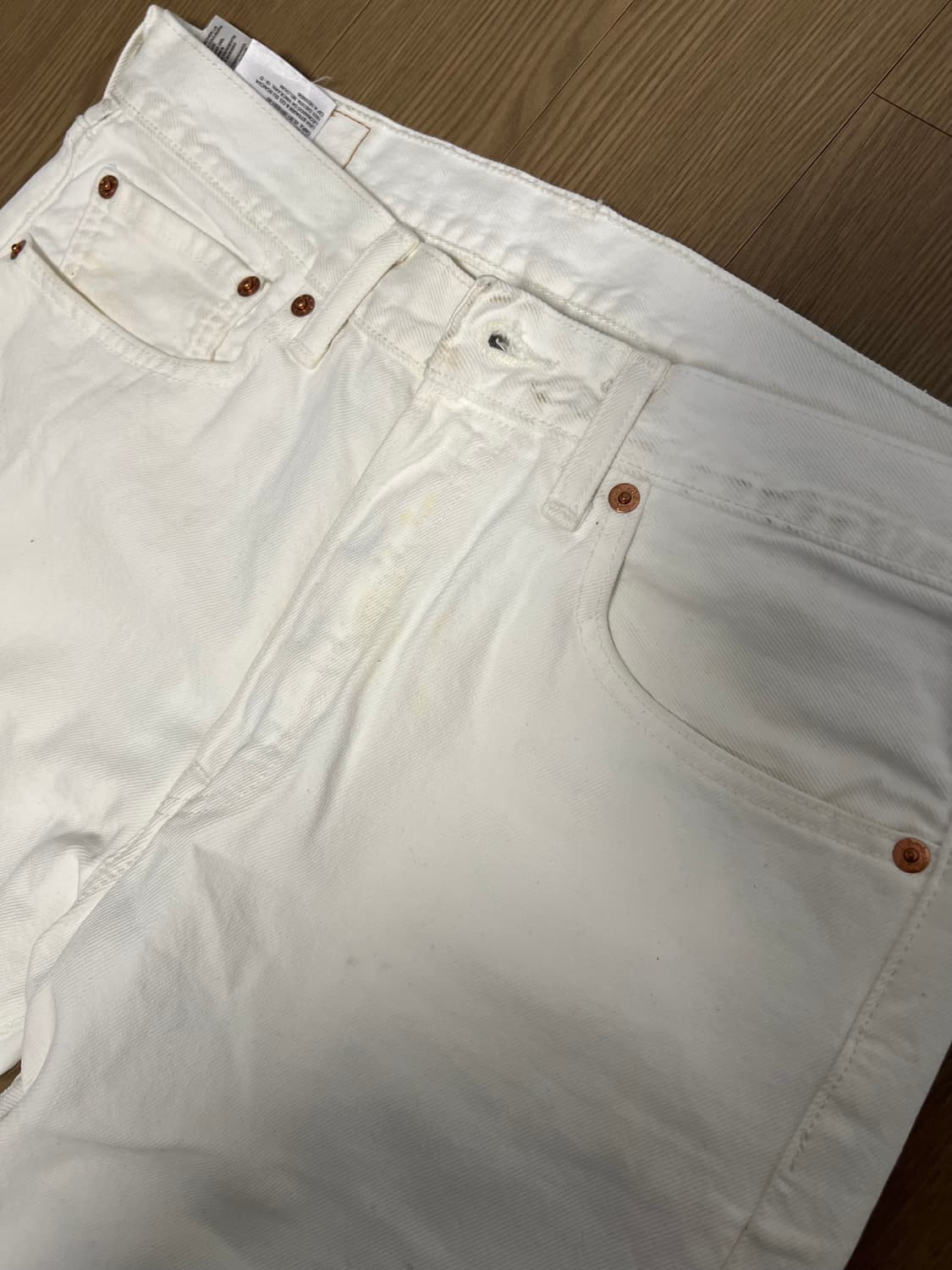 리바이스 501 화이트 상품이미지2