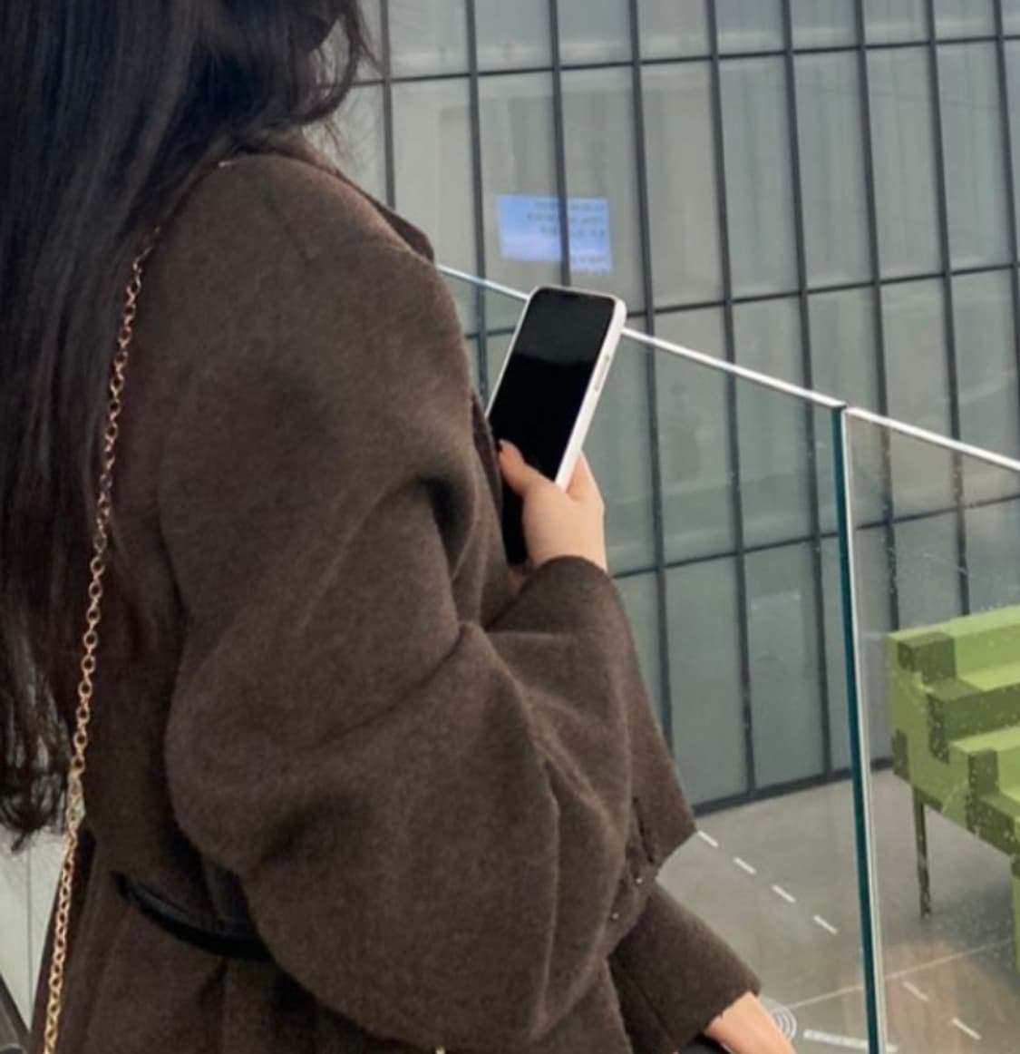 울 오버핏 브라운 자켓 상품이미지4