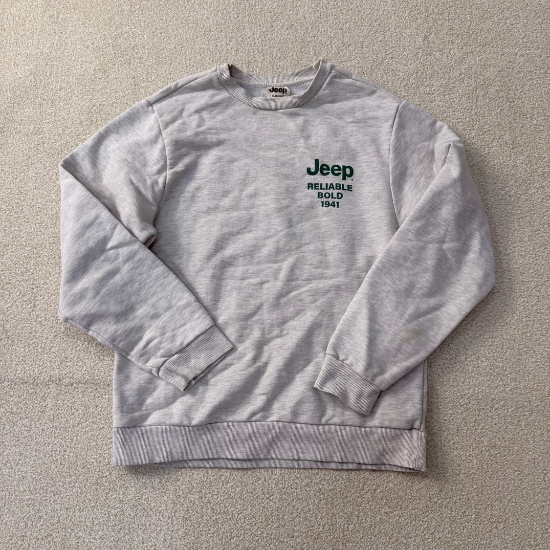 M 지프 클래식핏 맨투맨 0121T1 상품이미지1