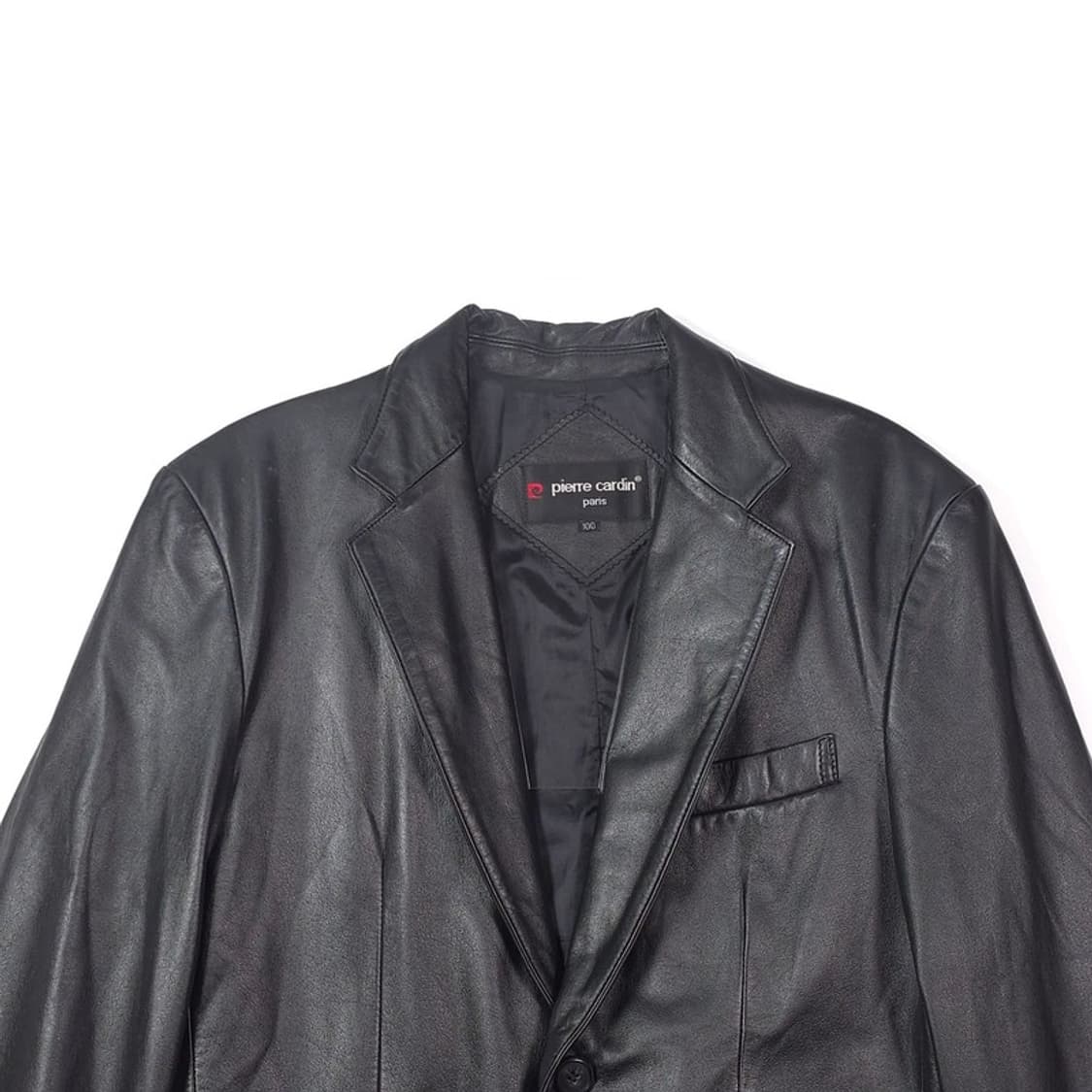 피에르가르뎅 리얼 레더 2버튼 소가죽 블레이저 L 상품이미지3
