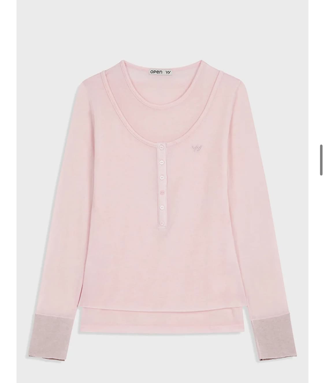 오픈와이와이 레이어드 롱슬리브 상품이미지2