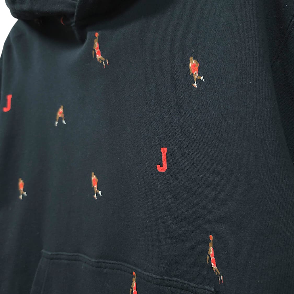 [XL] 나이키 조던 블랙 에센셜 홀리데이 점프맨 풀오버 후드티셔츠 상품이미지4