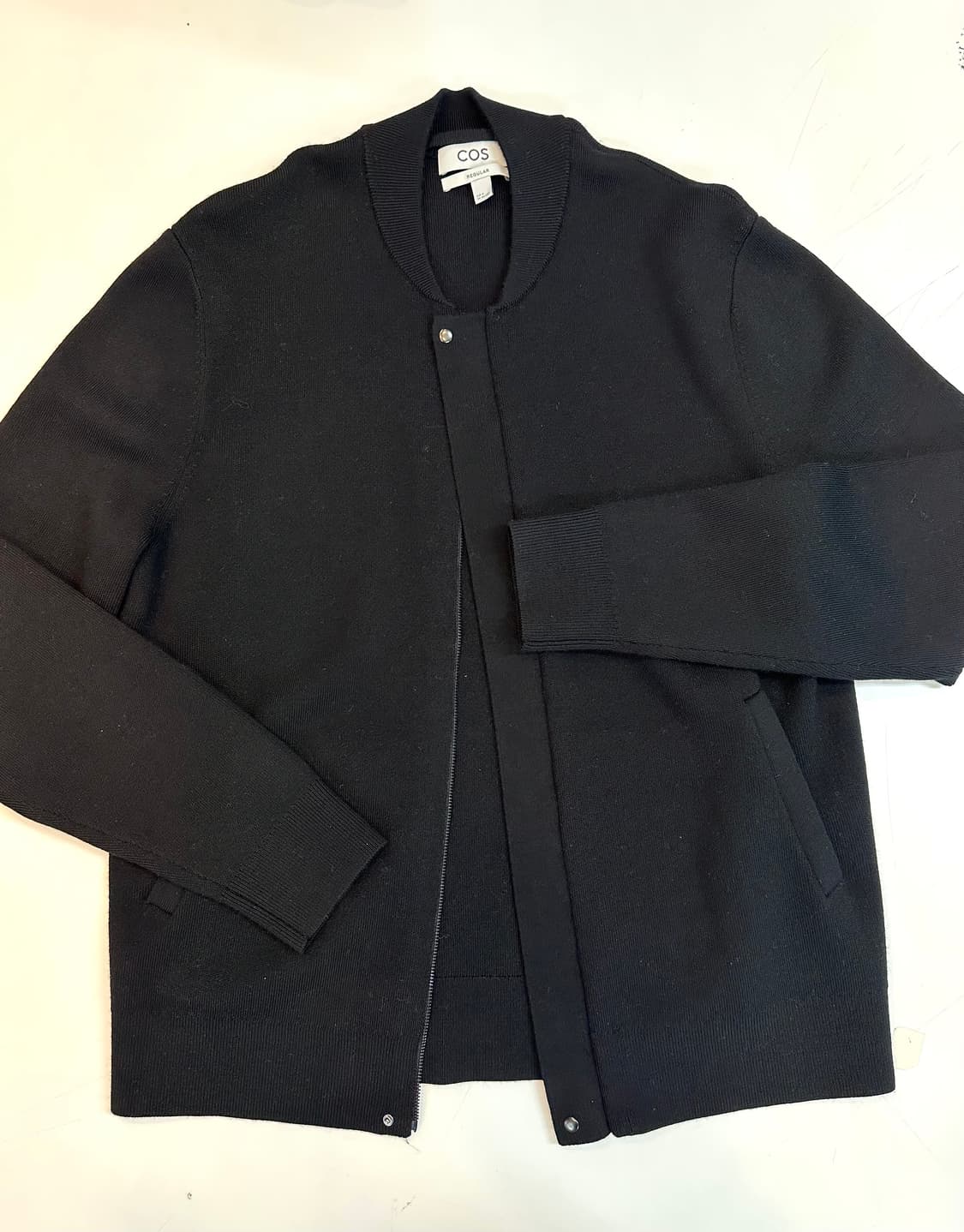 COS 남성 니트 울버머 가디건 자켓 (블랙, M/민트급) 상품이미지7