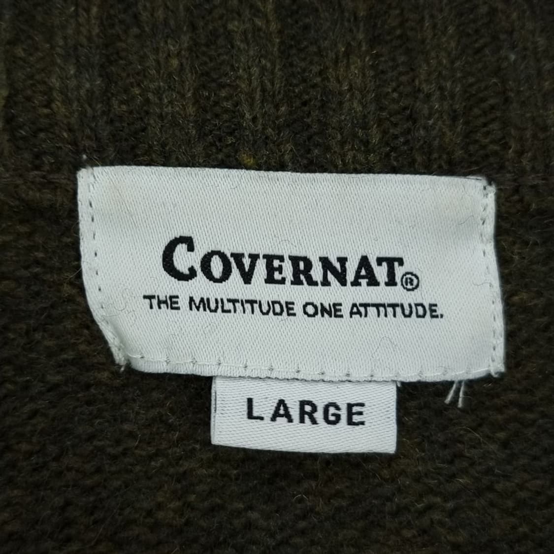 [커버낫] C 로고 그래픽 쟈카드 오버핏 니트 M18979 상품이미지7