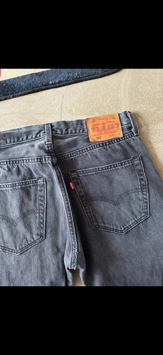 Levis 리바이스 501 스트레이트 흑청 w32 상품이미지3