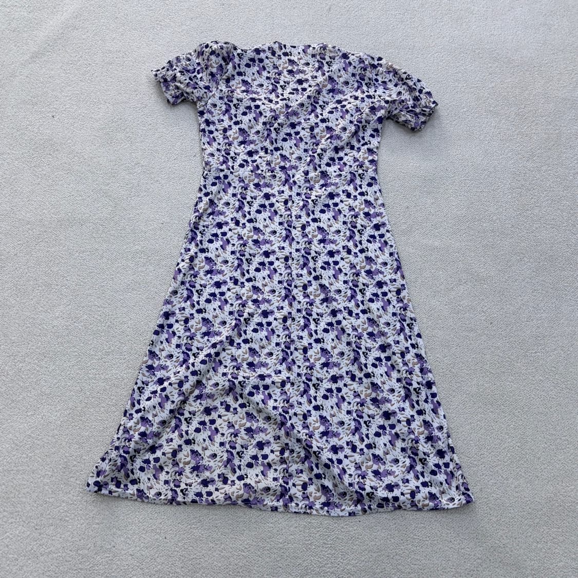 5 빈티지 꽃무늬 반팔 브이넥 원피스 0423E 상품이미지2