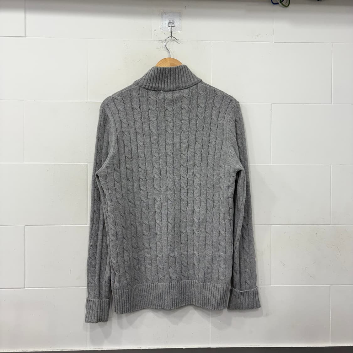 폴로 랄프로렌 반집업 꽈배기니트 상품이미지5