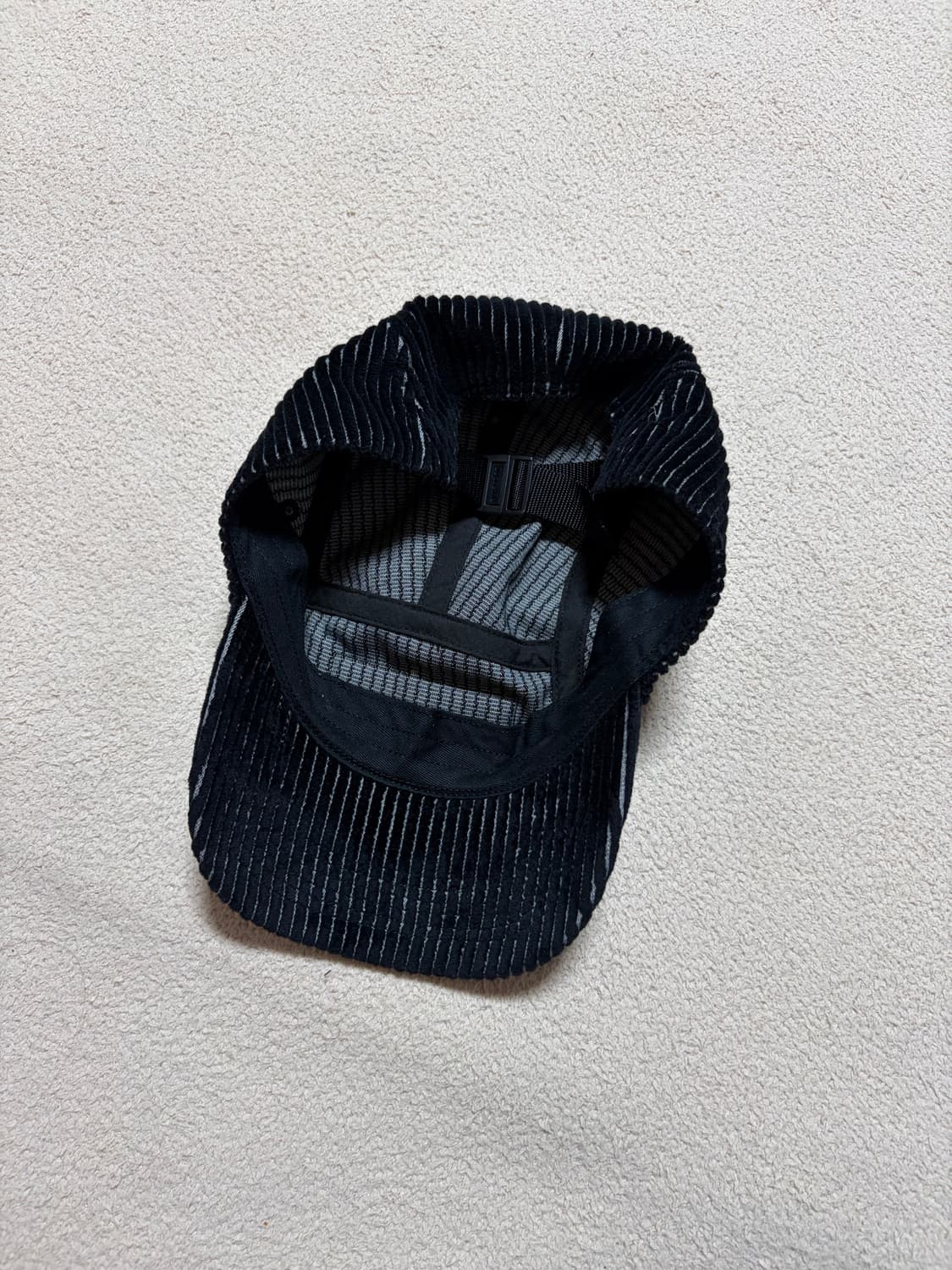 슈프림 투톤 코듀로이 캠프캡 블랙 상품이미지3