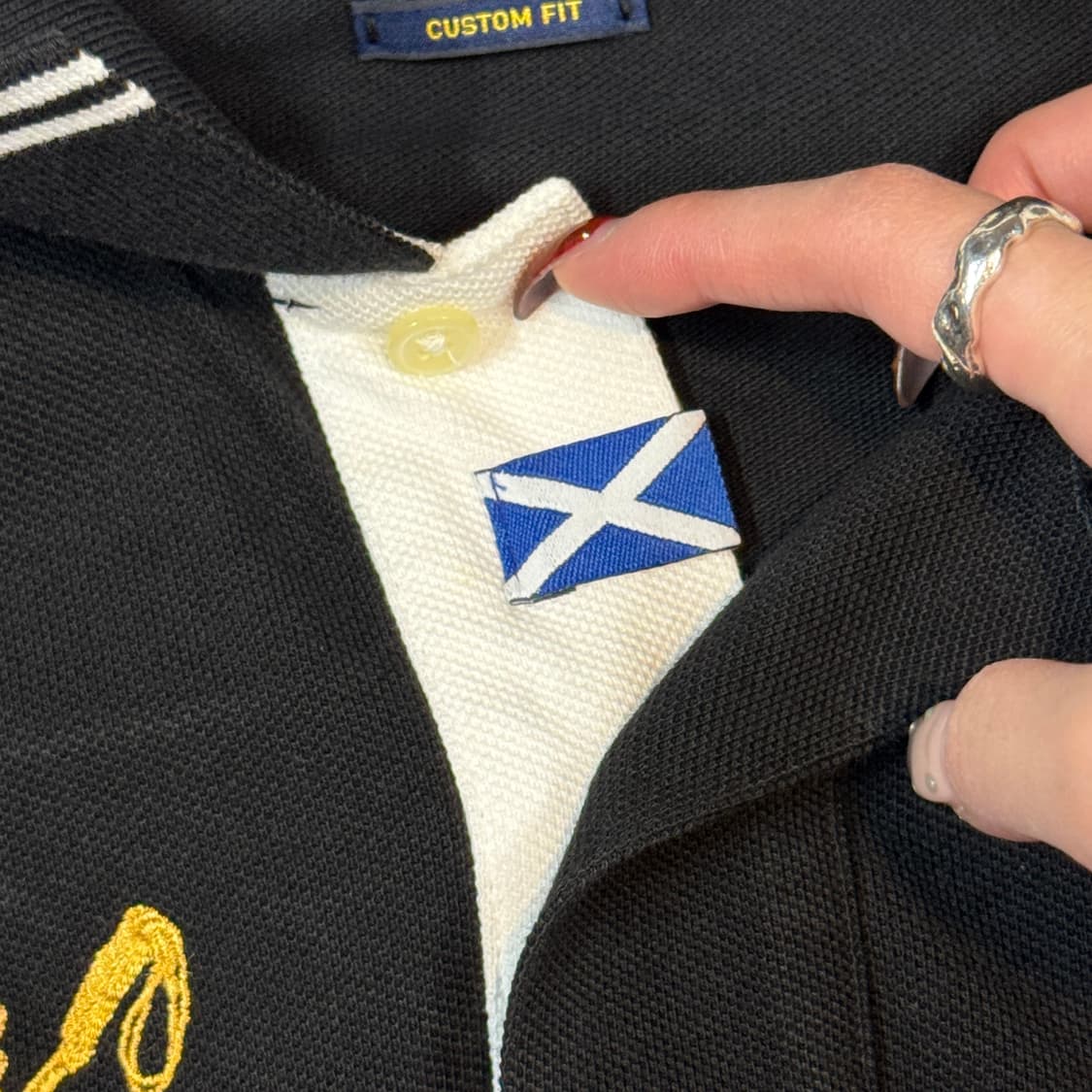 M) 폴로 랄프로렌 블랙와치 골드 빅포니 반팔 카라티 상품이미지6