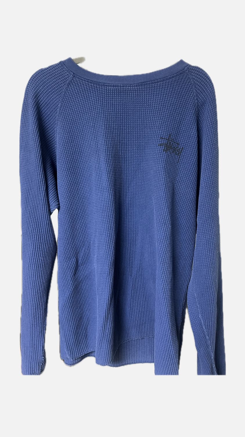 스투시 래글런 써멀 롱슬리브 크루 블루 L 상품이미지4