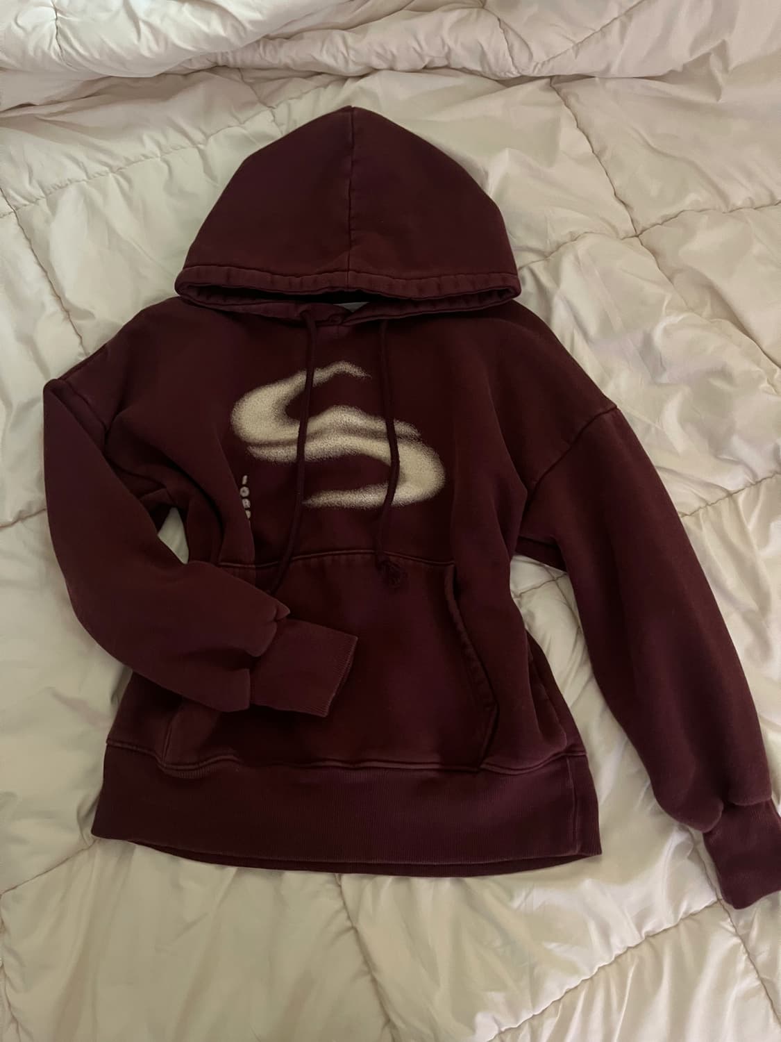 소라노 후드티 버건디 M 상품이미지1