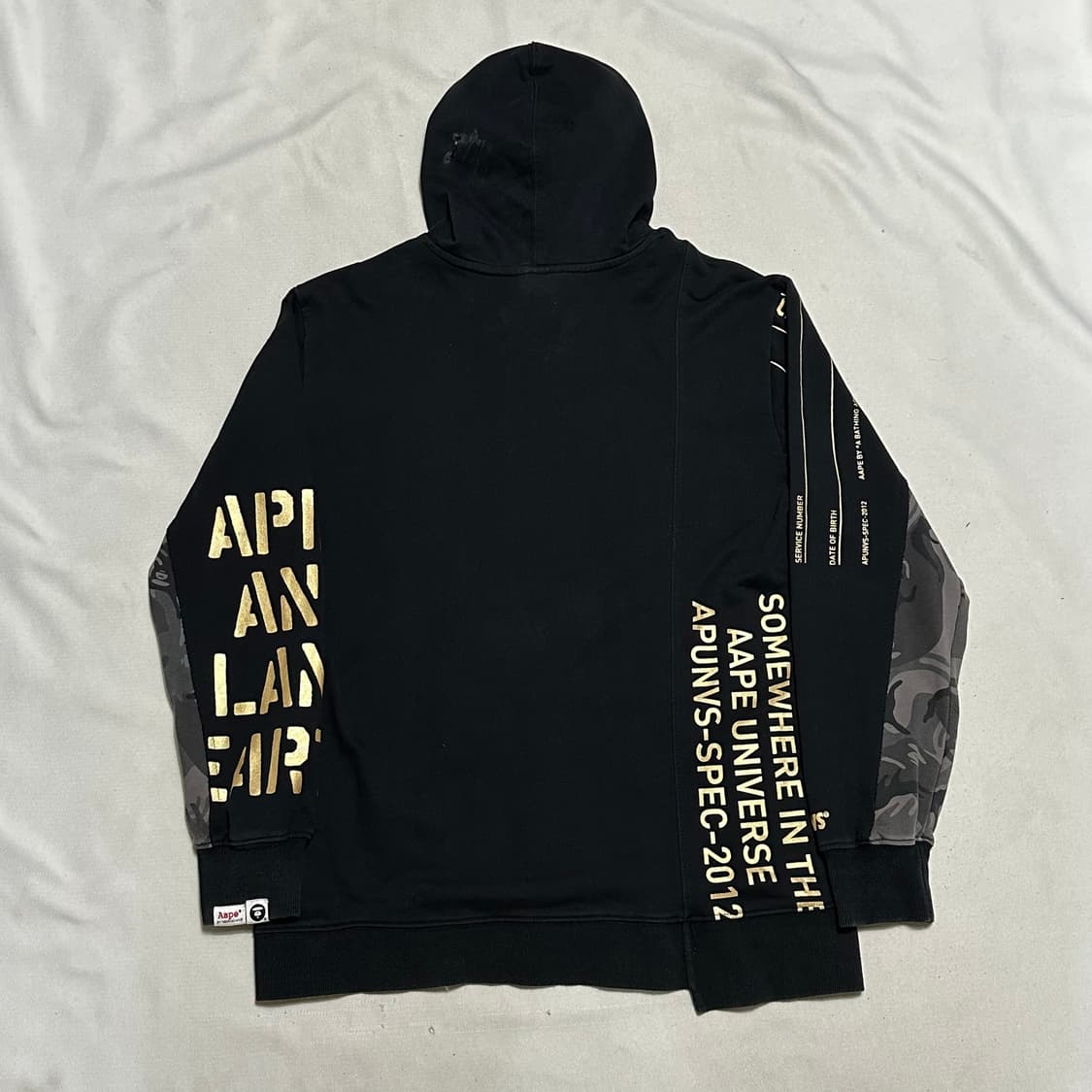 🏴‍☠️베이프 에이프 skrrrr 후드집업 상품이미지3