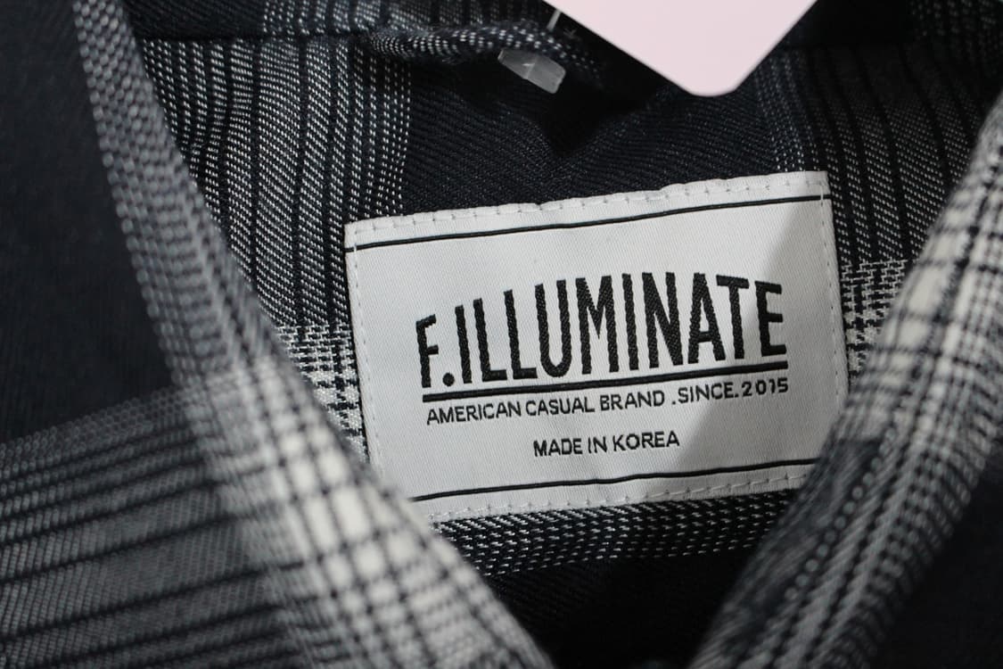 146. F.ILLUMINATE 네이비 체크 긴팔 셔츠 상품이미지6