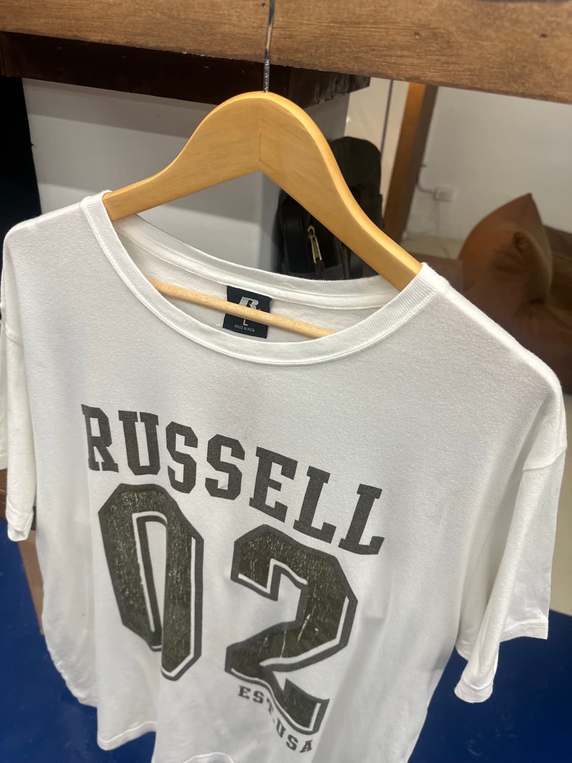Russell 러셀 흰색 반팔티 상품이미지4