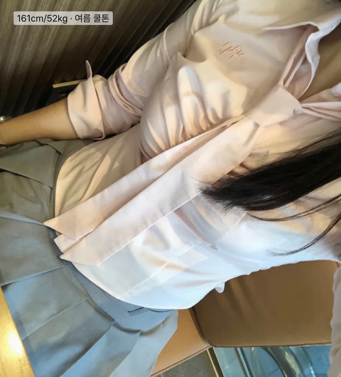 페인오어플레져 셔츠 VIVIAN SCARF SHIRT pink 상품이미지2