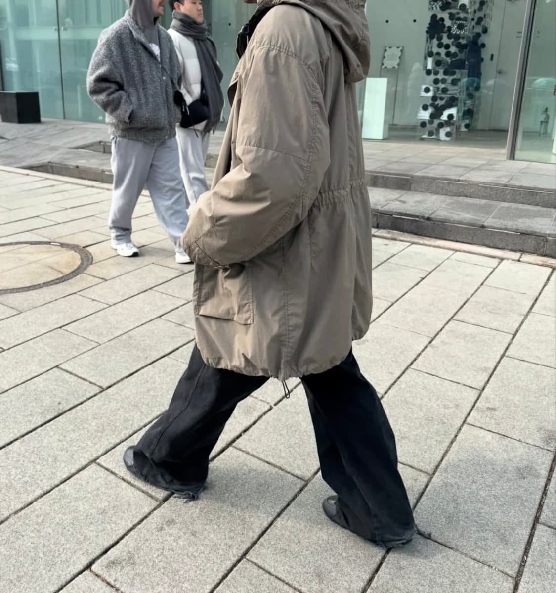 폴리테루 64델 롱파카 코티드베이지 상품이미지2