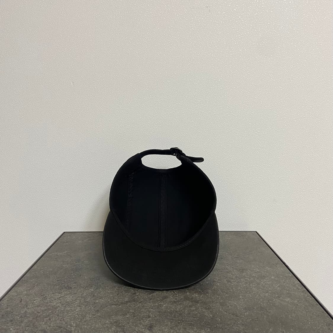 슈프림 워시드 블랙 레더 스트랩 박스로고 캠프캡 모자 상품이미지6