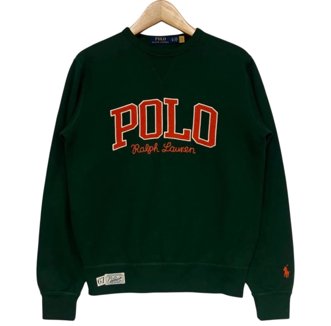 폴로 아치로고 맨투맨 그린 L 사이즈  상품이미지2