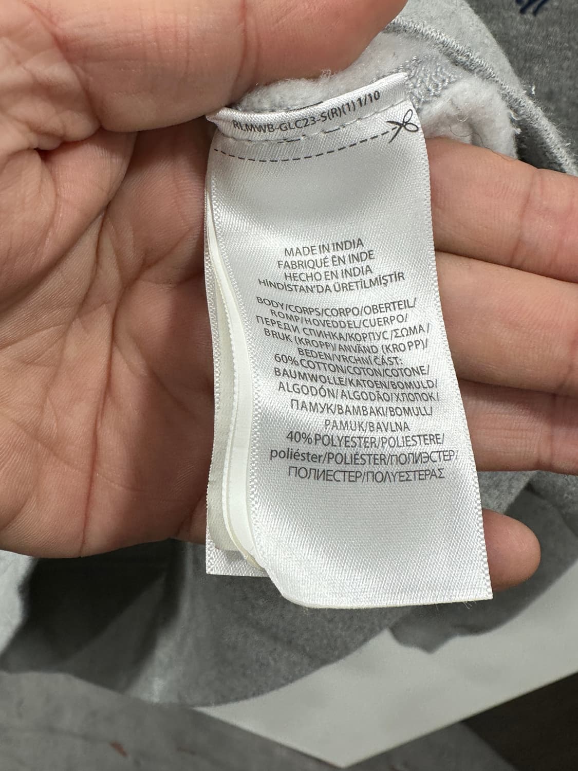 폴로 랄프로렌 후드 그레이 L 상품이미지6