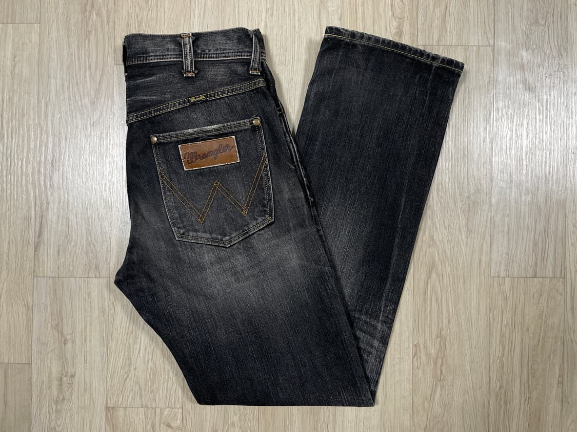 31) 랭글러 재팬 흑청 하드워싱 데님팬츠 상품이미지1
