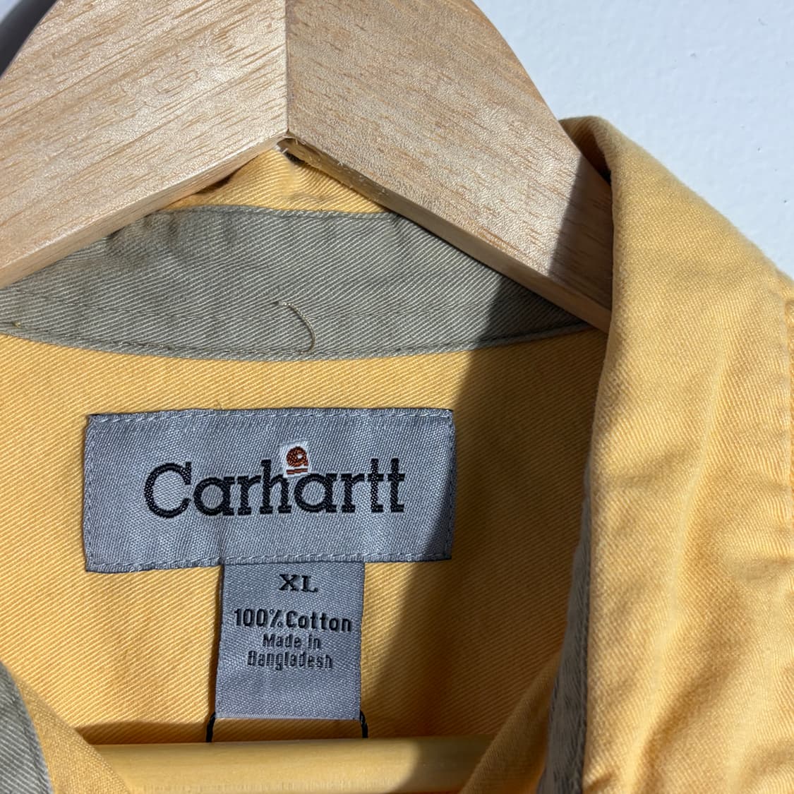 칼하트 빈티지 옐로우 워크 반팔 셔츠 (무료배송) 상품이미지2