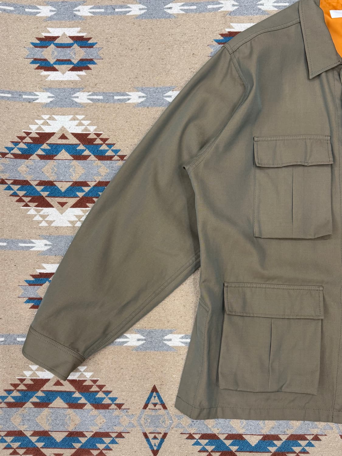 [48][L] 토가 비릴리스 샴브레이 트윌 블루종 자켓 상품이미지3