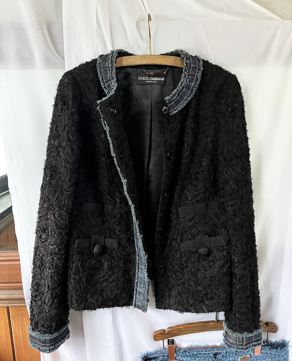 DOLCE&GABBANA denim point lace jacket 상품이미지4