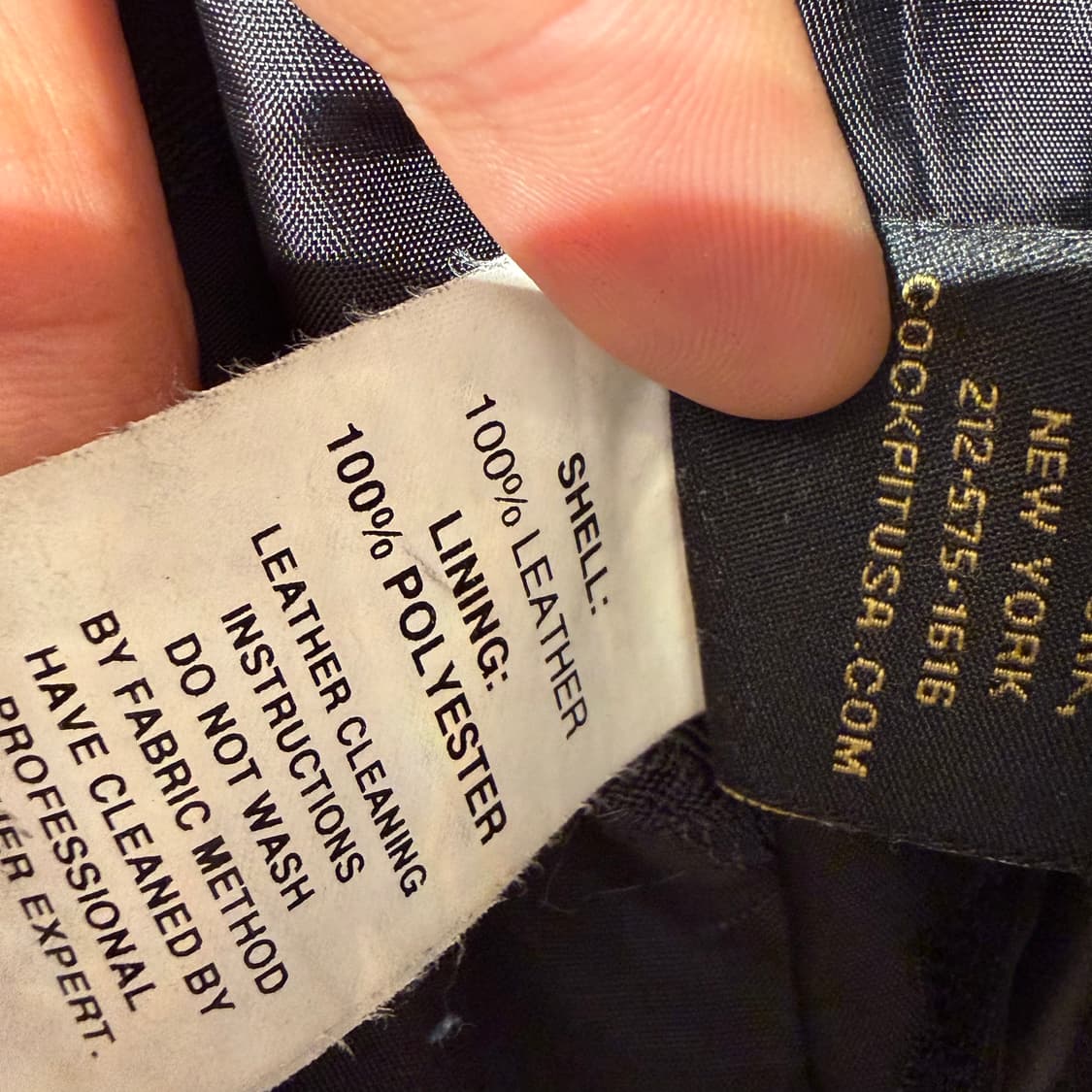 COCKPIT USA 콕핏 usn 헤비 고트레더 피 코트 XXL 염소가죽 상품이미지7