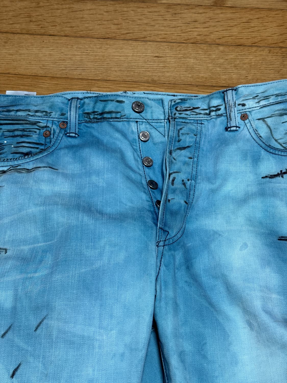 [34]리바이스 501 락스물 커스텀 팝니다 상품이미지4