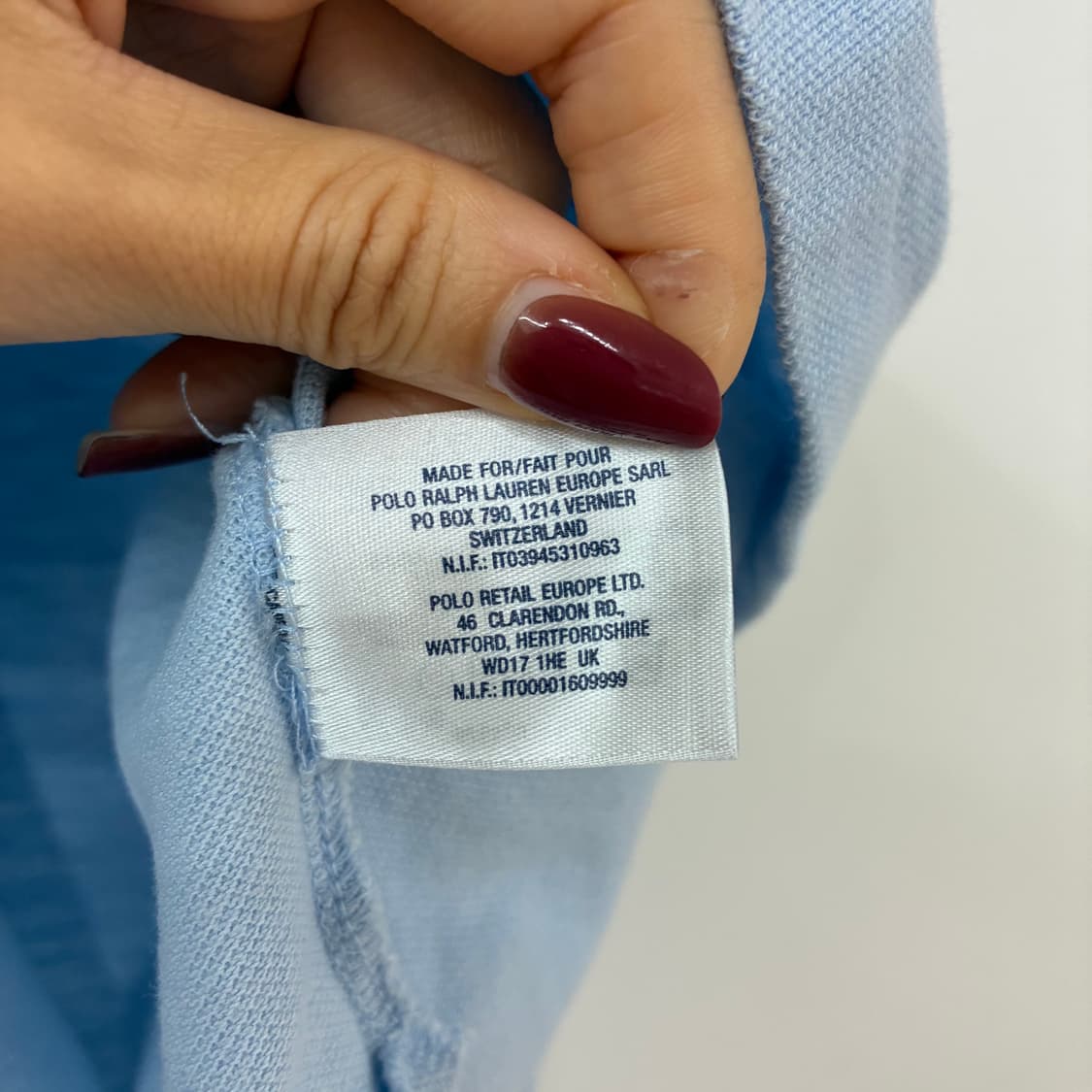 폴로 랄프로렌 빅포니 스카이블루 카라 반팔 티셔츠 상품이미지6